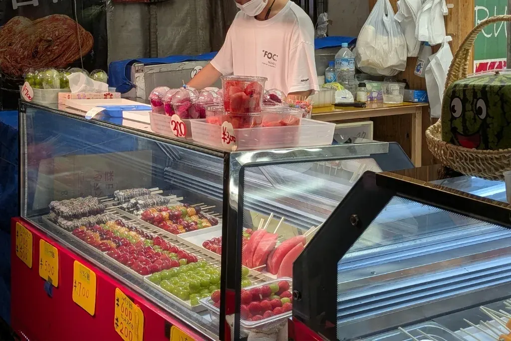 A seafood stall in Ameyoko