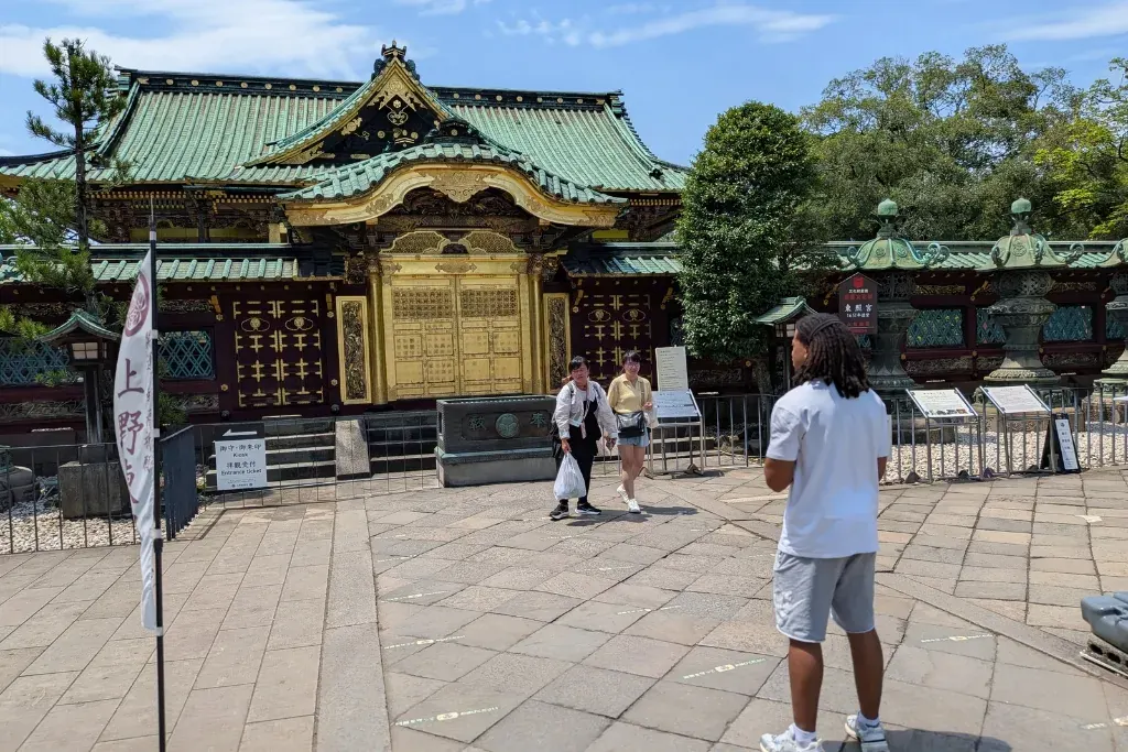 The golden gate of Ueno Toshogu
